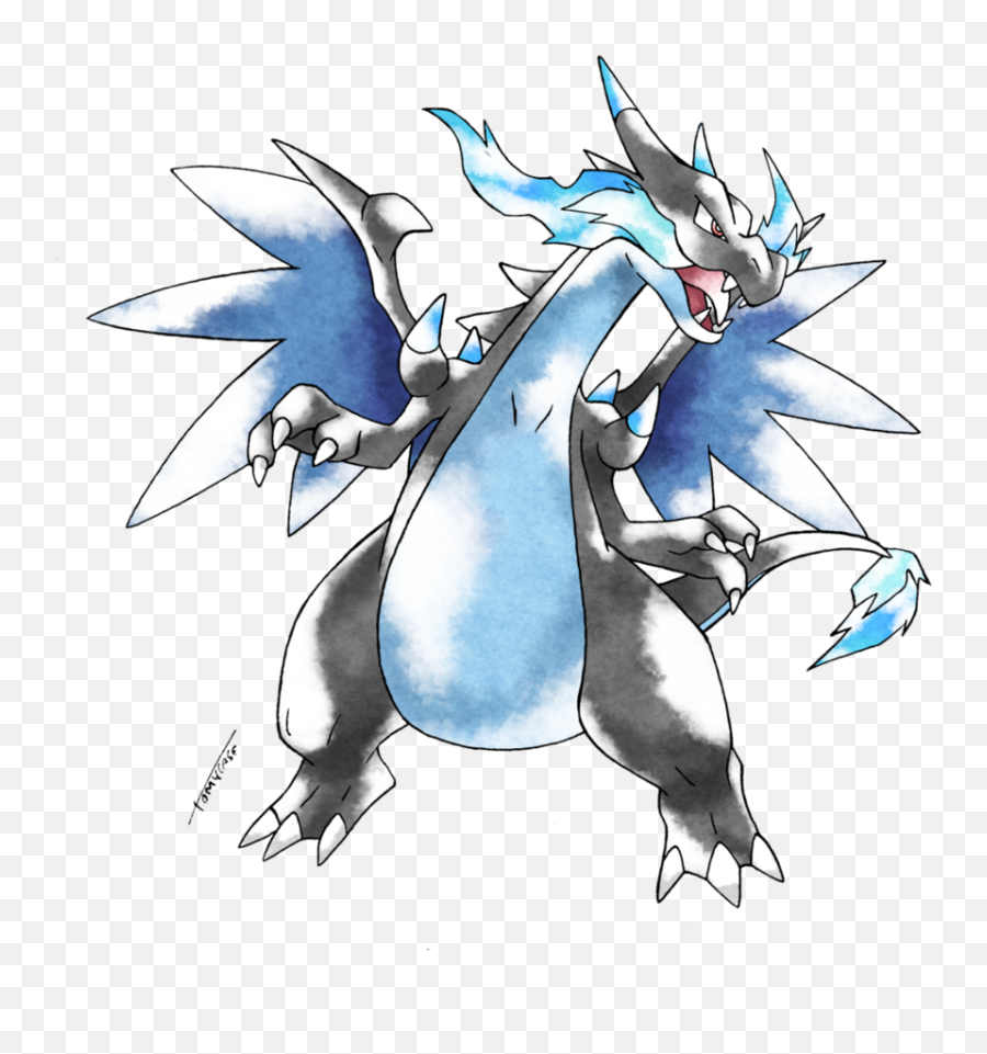 Picture Of Charizard X Posted By John Sellers - Mega Charizard X Gen 1 Png,Charizard Transparent