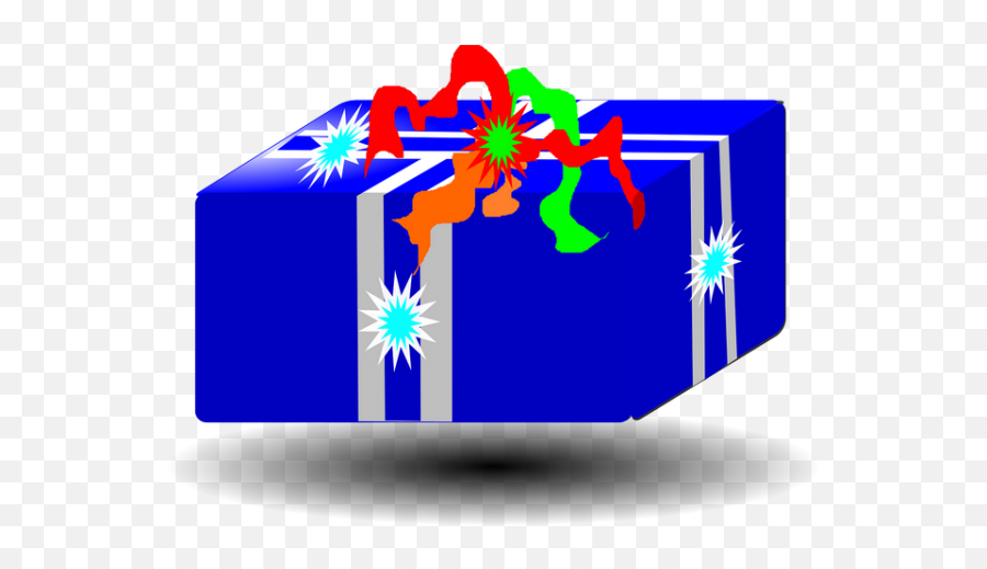 Box Gift Present Blue Ribbon Transparent Png Images U2013 Free - Qua Sinh Nhat Vector,Blue Ribbon Transparent