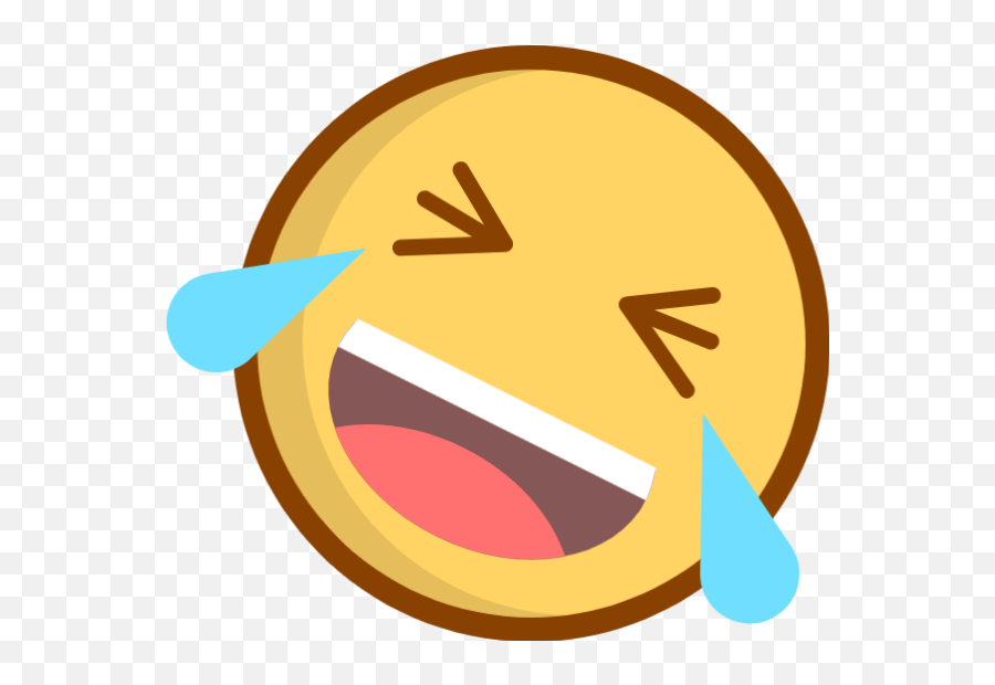 Online Emoji Laughing And Crying Vector - Funny Sticker Png,Laugh Cry Emoji Png