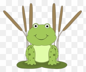 Frog - Frog On Lily Pad Clipart,Lily Pad Png