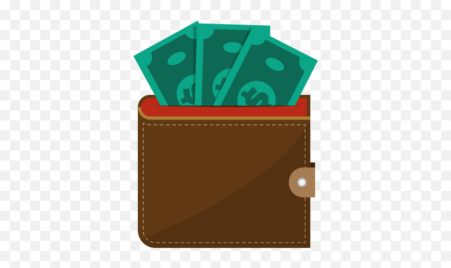 Leather Wallet Vector Cash Money - Money In Wallet Vector Png,Money Png Images