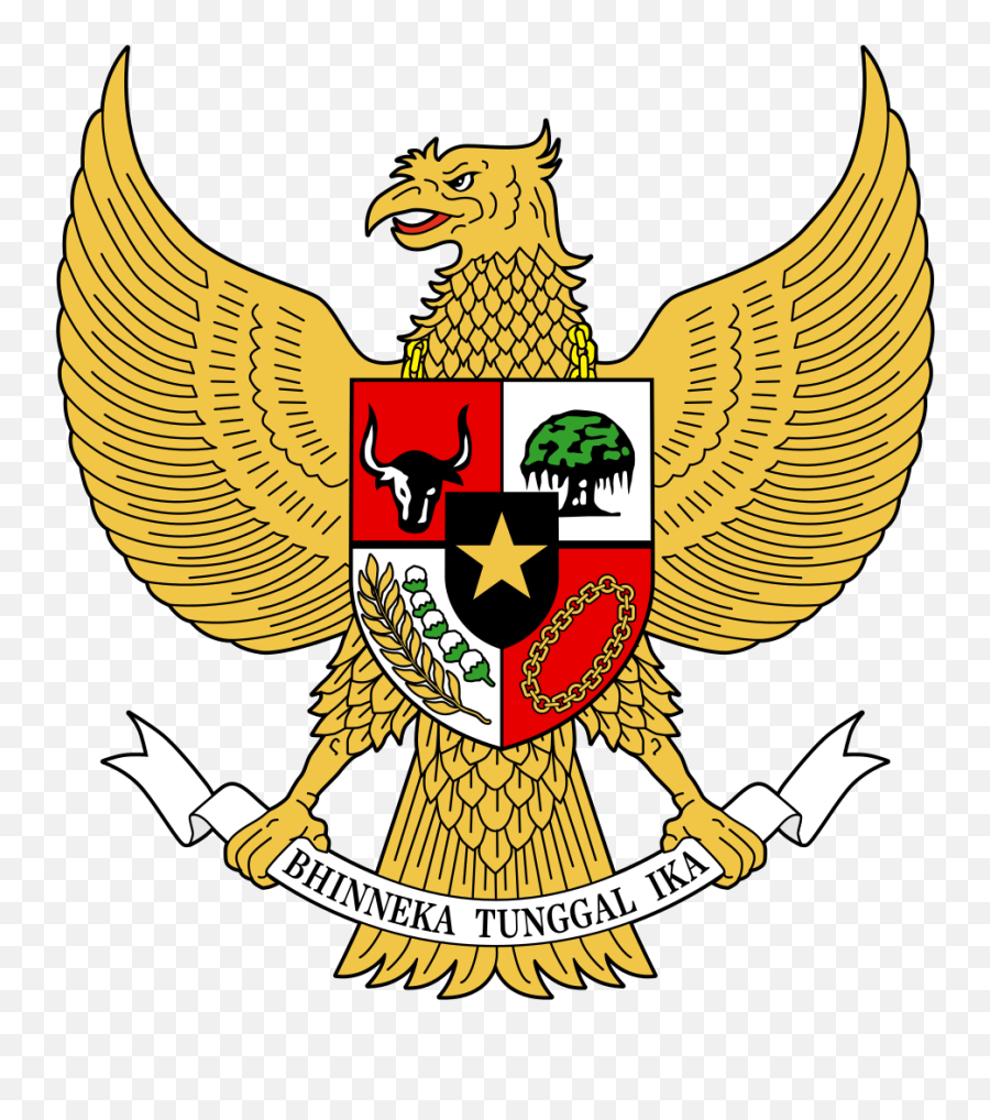 Coat Of Arms Indonesia Clipart Png - Gambar Garuda Pancasila Png,Coat Of Arms Template Png