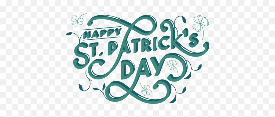 Lettering Happy St Patricks Day - Decorative Png,Happy St Patrick's Day Png