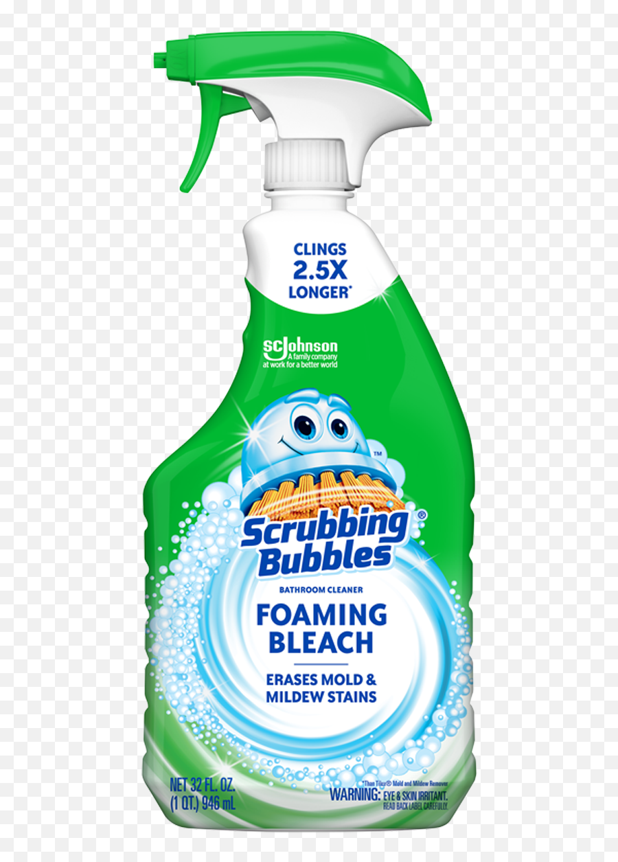 Products Scrubbing Bubbles Us - Scrubbing Bubbles Bathroom Cleaner With Bleach Png,Bleach Transparent