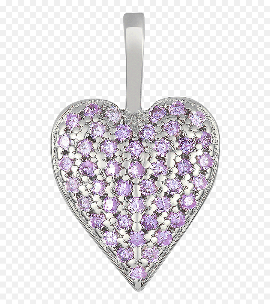 Icons Big Heart Necklace Charm - Solid Png,Amethyst Icon