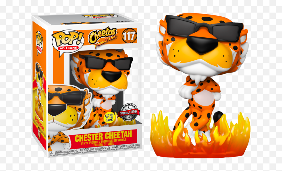 Funko - In Stock U2013 Tagged Icon U2013 Prolectables Funko Pop Chester Cheetos Glow In The Dark Png,Flaming Icon
