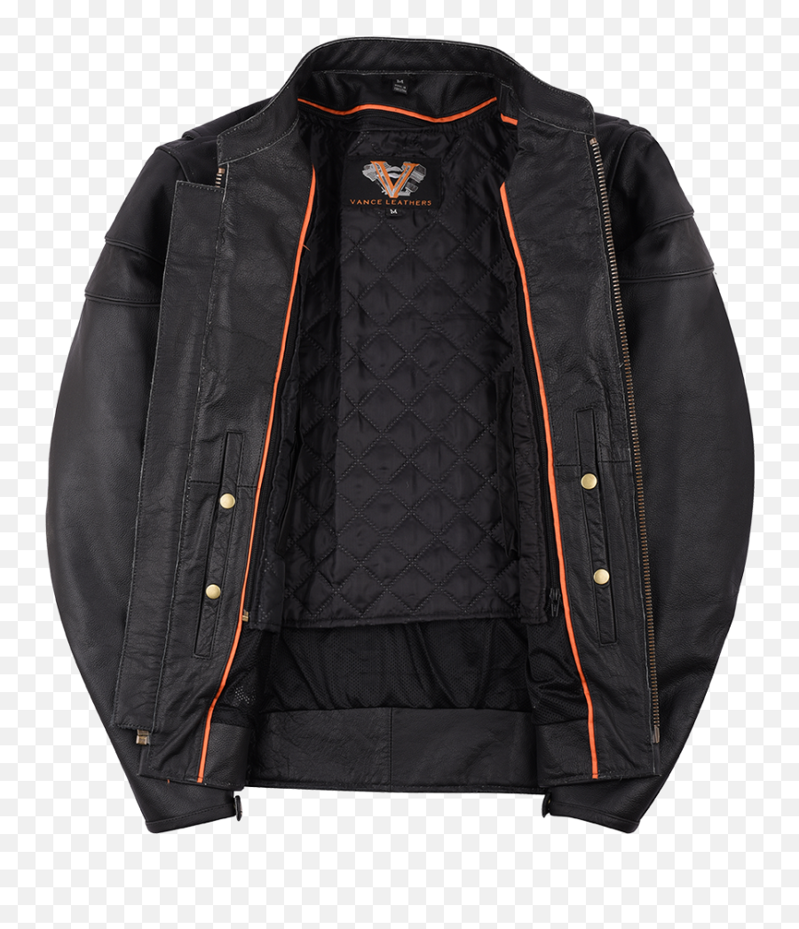 Vl531 Vance Leather Mens Racer Jacket - Long Sleeve Png,Icon Retro Daytona