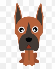 Dog Flat Design Vector Icon Graphic - Guard png