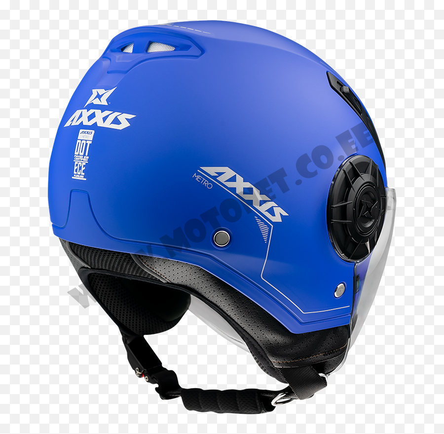 Jet Helmet Axxis Metro Abs Solid Blue Matt L - Metro Solid Motorcycle Helmet Png,Icon Graphic Helmets