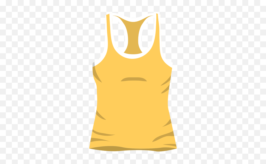 Yellow Men Tank Top Icon - Transparent Png U0026 Svg Vector File Tank Top Vector Png,Tank Top Png