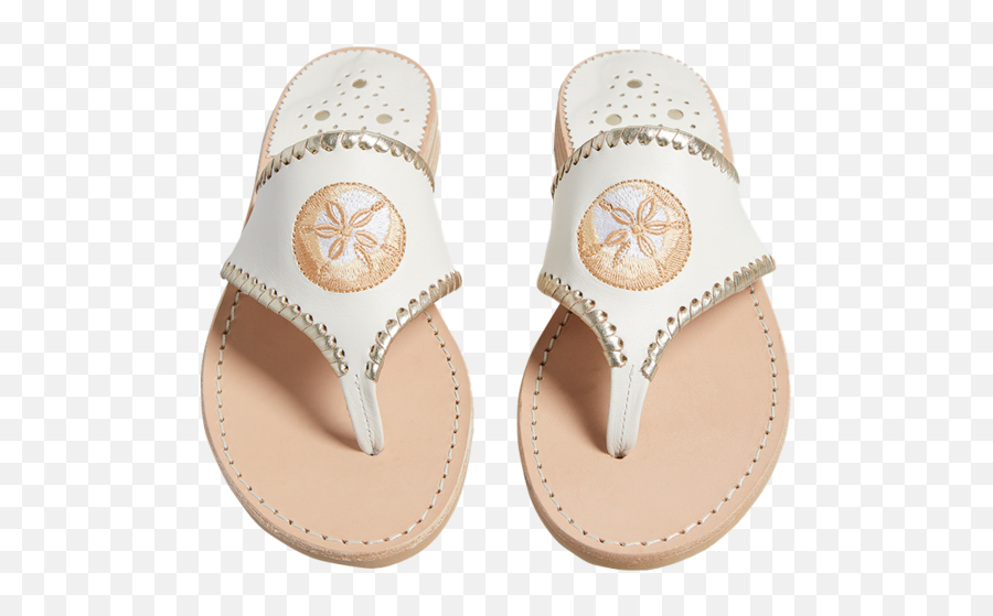 Embroidered Sand Dollar Sandal - Open Toe Png,Sand Dollar Icon