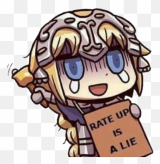 Fategrand Order Memes - TV Tropes Rate Up Is A Lie Jeanne png