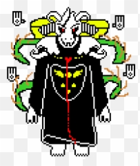 Pixel Art Gallery - Undertale Asriel Dreemurr png