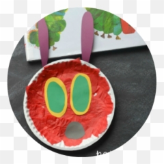 Download Very Hungry Caterpillar Paper Plate Craft Png Image - Paper Plate Caterpillar Craft,Caterpillar Transparent Background