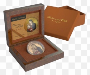 Madonna With Child World Heritage 1 Oz Silver Coin 2 Niue - Solid png