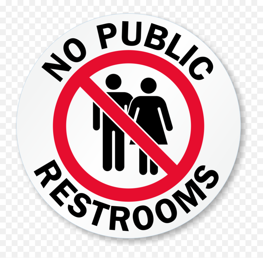 No Public Restrooms In School - Palace Png,Bathroom Sign Png