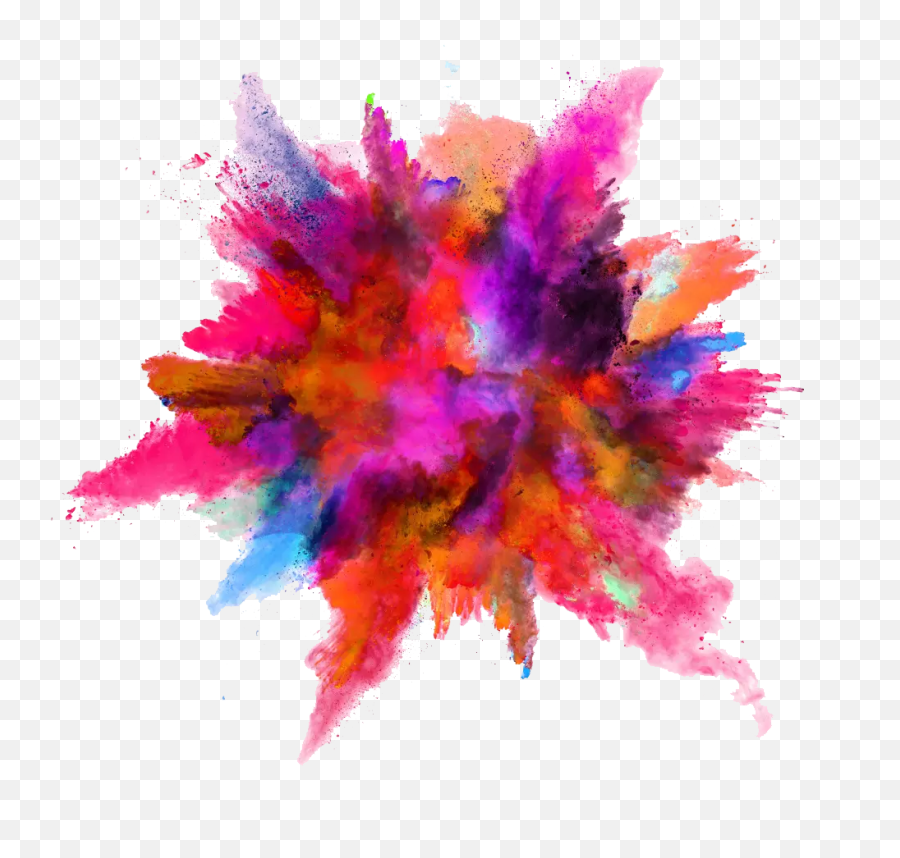 Powder Explosion Png Free - Background Color Splash Png,Burst Png