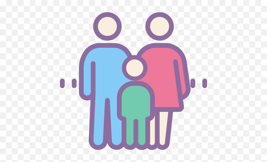 Family Icon In Cute Color Style - Icono De Familia Png,Icon For Family