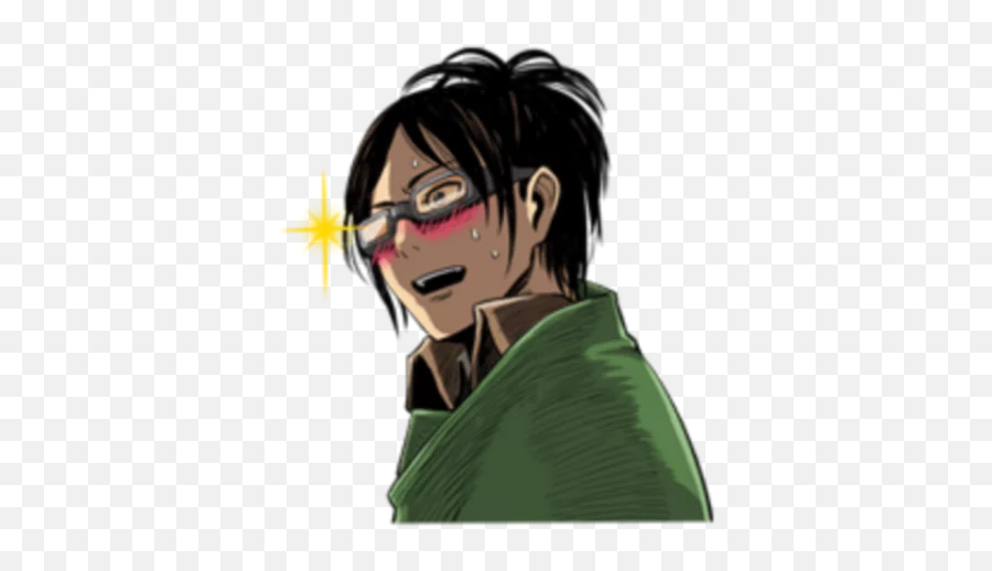 Telegram Sticker From Aot Pack - Fictional Character Png,Hanji Zoe Icon