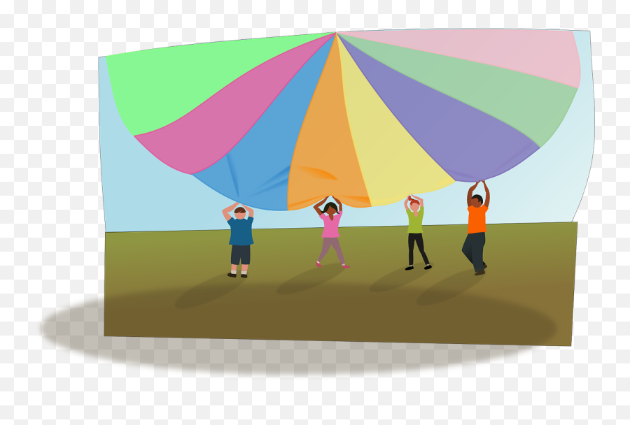 Parachute Children Child Games Png Picpng - Parachute Games Eyfs,Pubg Parachute Icon
