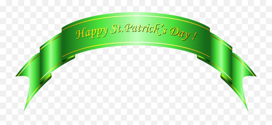 St Patricks Day Green Banner Png Clipart - Happy St Day Png,Green Banner Png