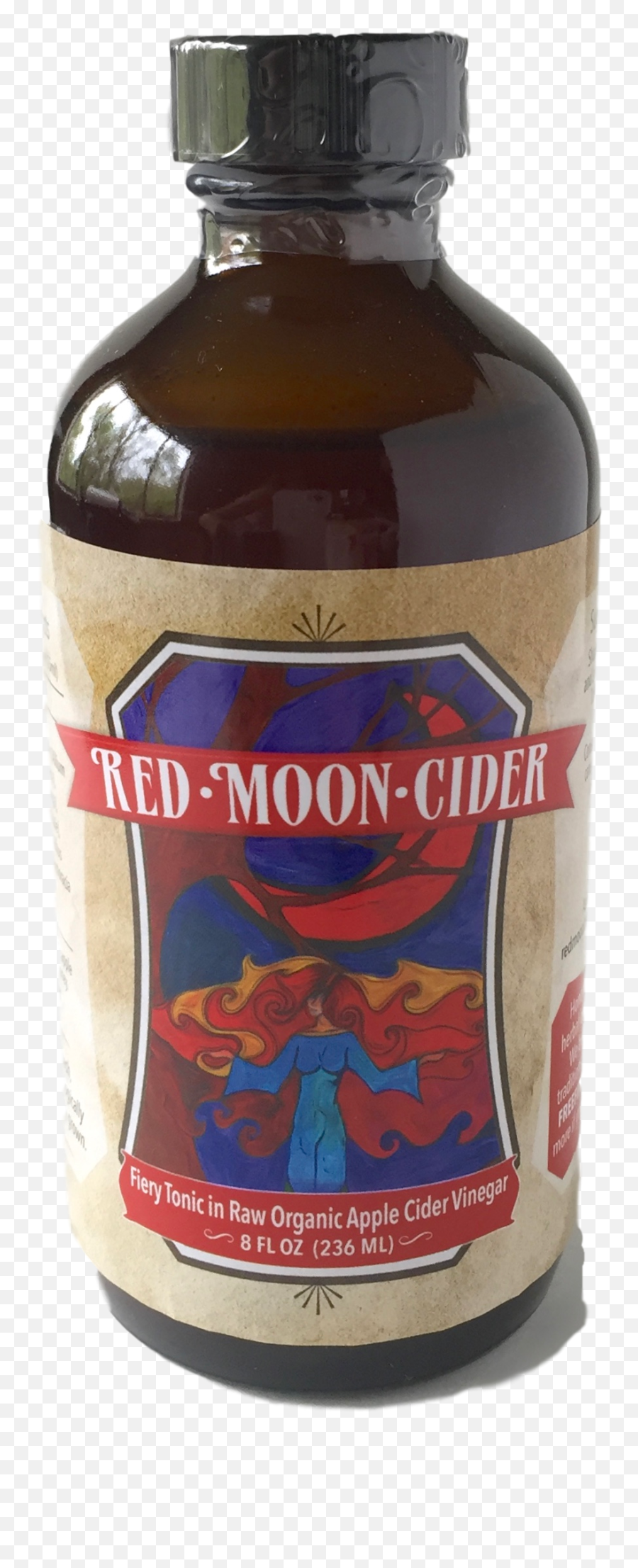 Red Moon Fire Cider Vinegar Wellness Tonic With Turmeric - Bottle Png,Red Moon Png