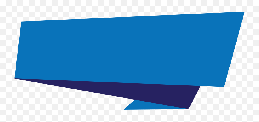 Blue Origami Banner Png - Blue Origami Banner Png,Banner Png