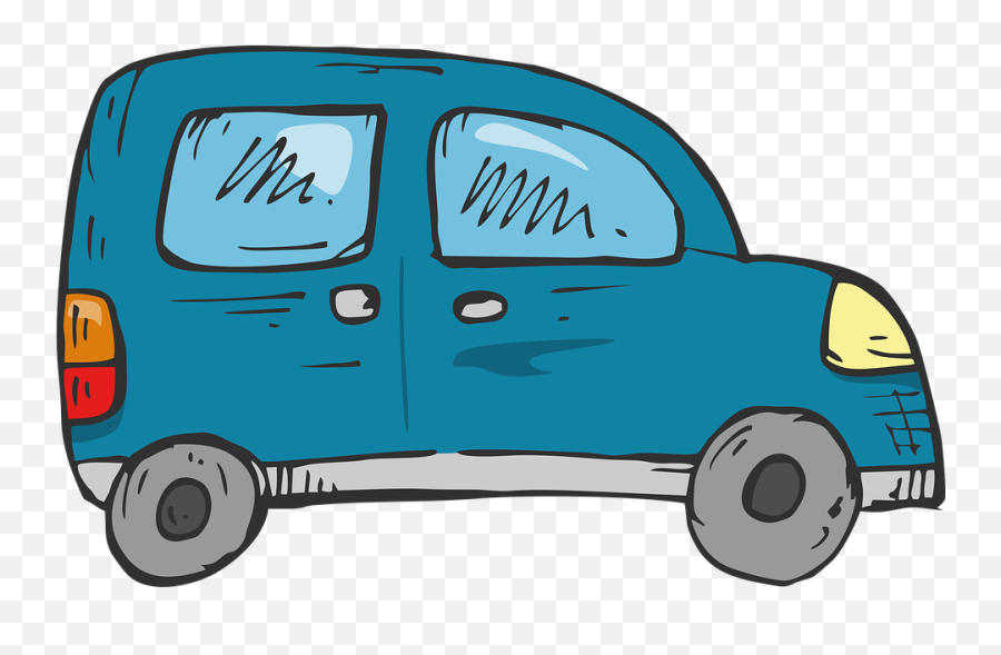Car Cartoon Illustration Of A - Carro Ilustração Png,Car Cartoon Png