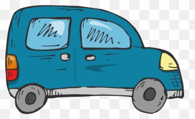 Car Cartoon Illustration Of A - Carro Ilustração png