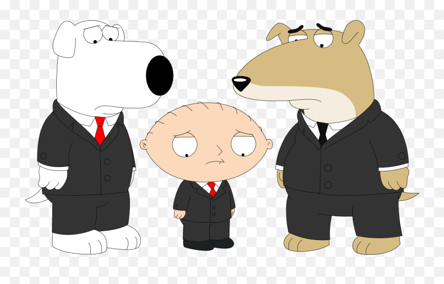 Vinny Dressed Up For A Funeral - Brian Vinny And Stewie Png,Stewie Griffin Png