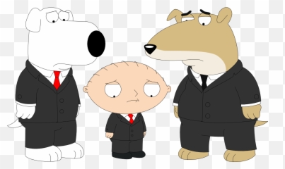 Vinny Dressed Up For A Funeral - Brian Vinny And Stewie Png,Stewie Griffin Png