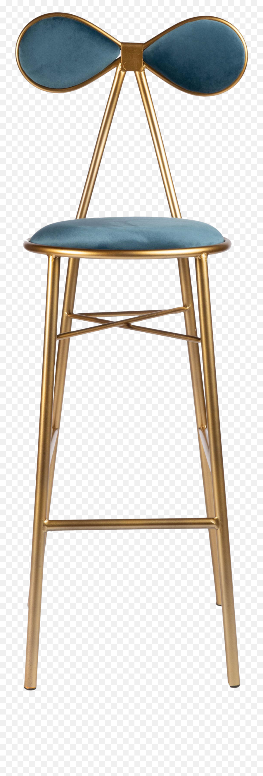 Modern Gold Bow Bar Chair - Bar Stool Png,Gold Bow Png
