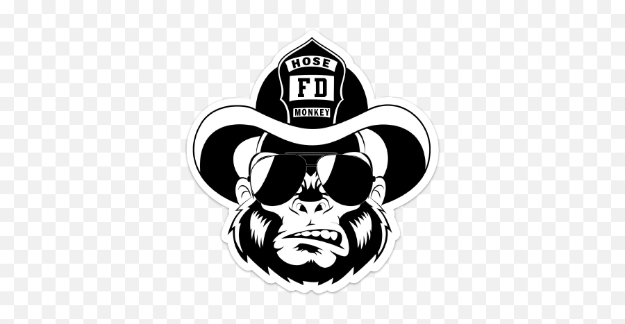 Hose Monkey U2014 Fireman Up - Illustration Png,Monkey Logo