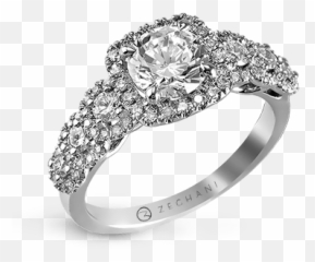 Diamond 14k Gold White Zr494 Engagement - Engagement Ring Png,Halo Ring Png