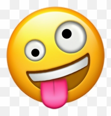 Download Crazy Sticker - Crazy Emoji Face Png,Smiling Emoji Png