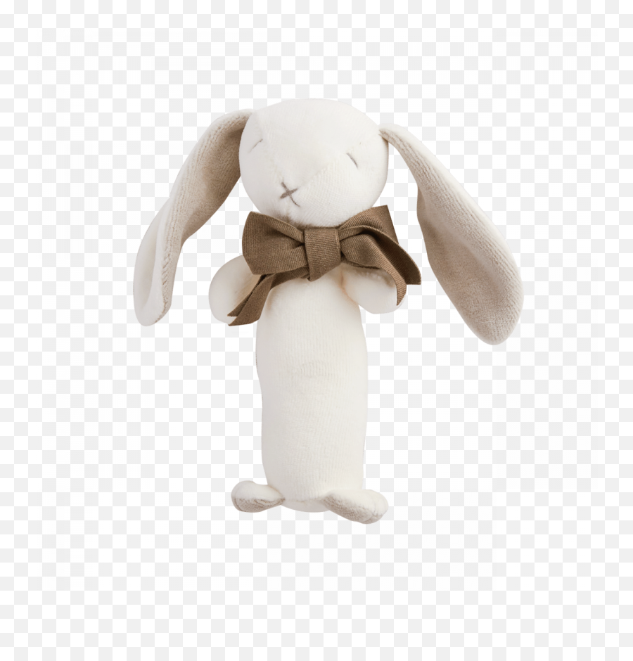 Bunny Stick Rattle Nature Baby - Stuffed Toy Png,Baby Rattle Png