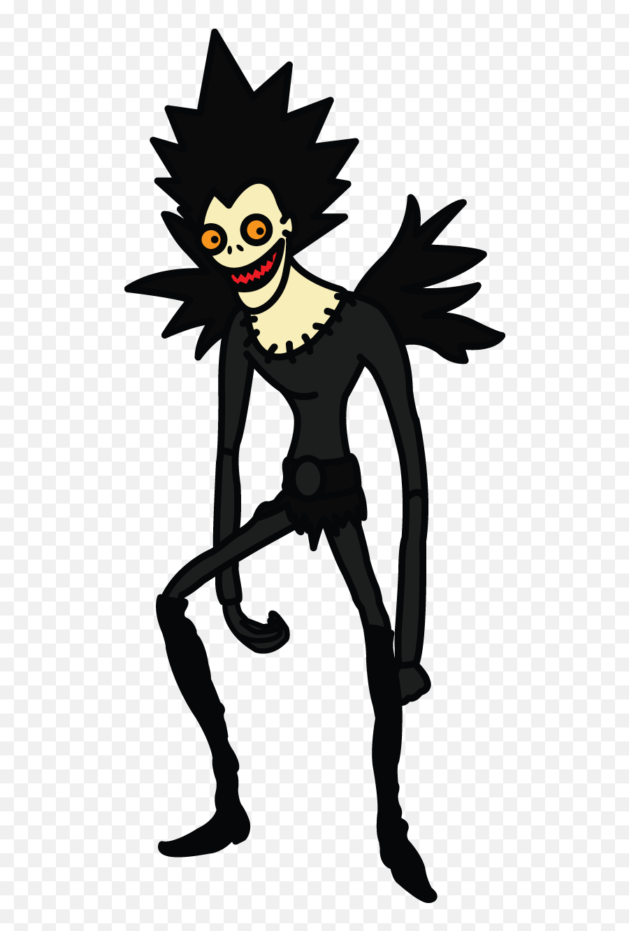 Download How To Draw Ryuk From Death Note Manga Easy Step - Death Note Ryuk Drawing Easy Png,Ryuk Png