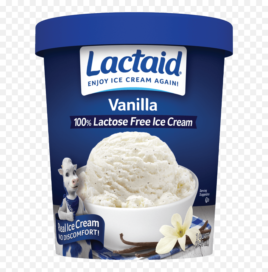 Lactaid Vanilla Ice Cream - Lactaid Lactose Free Ice Cream Png,Vanilla Ice Cream Png