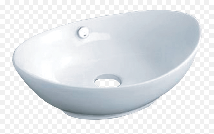 Canoe Porcelain Oval Shaped Vessel Sink In White Bisque Png