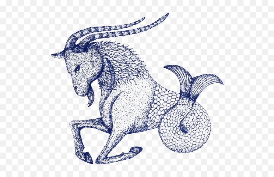 Drawing Of A Capricorn Png Image - Aries Capricorn Drawings,Capricorn Png