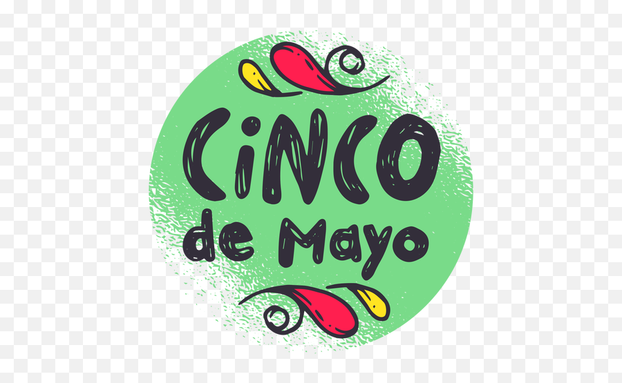 Cinco De Mayo Badge Emblem Sticker - Dot Png,Mayo Png