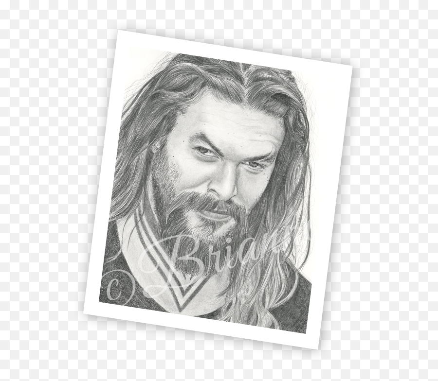 Briannau0027s Art - Jason Momoa 11x14 U2013 The Truth About Cancer Hair Design Png,Jason Momoa Png