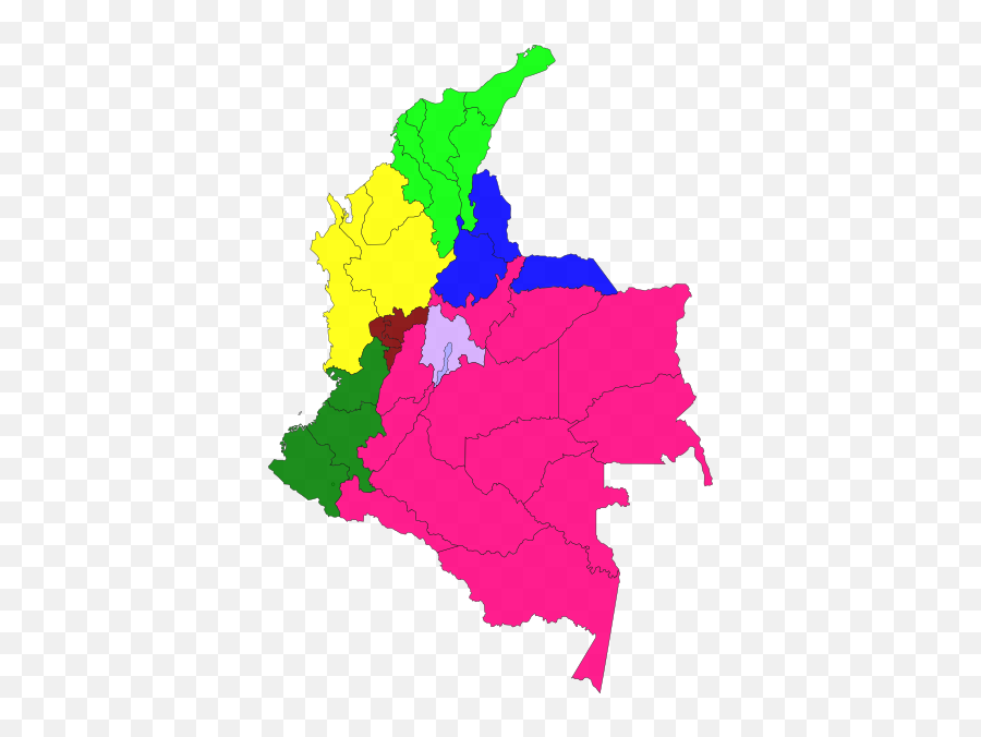 Mapa Indicativos Colombia Clip Art - Vector Mapa De Colombia Vector Png,Colombia Map Png