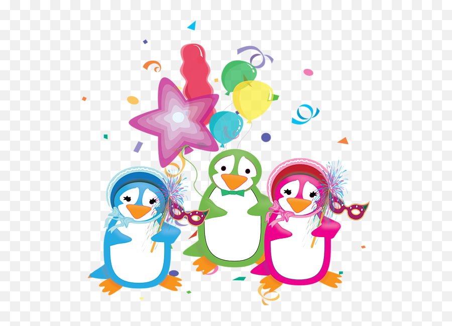 Mardi Gras Penguins Carry - All Pouch Happy Png,Mardi Gras Transparent Background