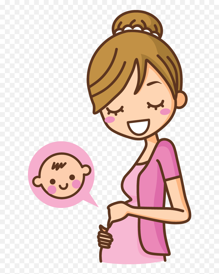 Pregnant Woman Cartoon Png Transparent - Jingfm Crying Baby And Mother Cart...