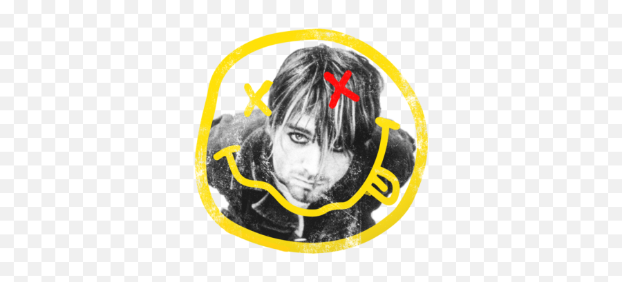 Nirvana Logo Smile Face Kurt Cobain - Hair Design Png,Nirvana Logo Transparent