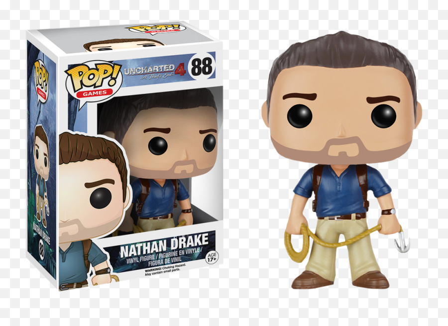 Nathan Drake Vinyl Figure - Funko Pop Nathan Drake Png,Uncharted 4 Png