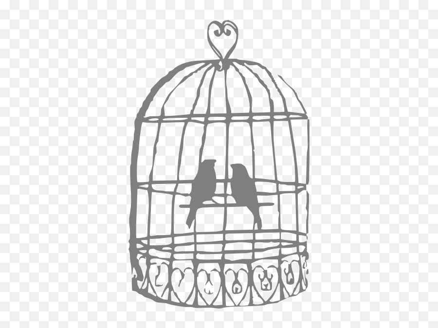 Download Hd Drawn Birdcage Black And White - Bird Cage Clip Birdcage Clipart Png,Birdcage Png