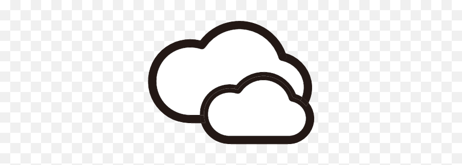 Clouds Cloudy Weather Icon - Weather Color Png,Partly Cloudy Weather Icon