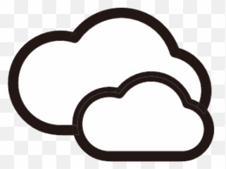 Clouds Cloudy Weather Icon - Weather Color png